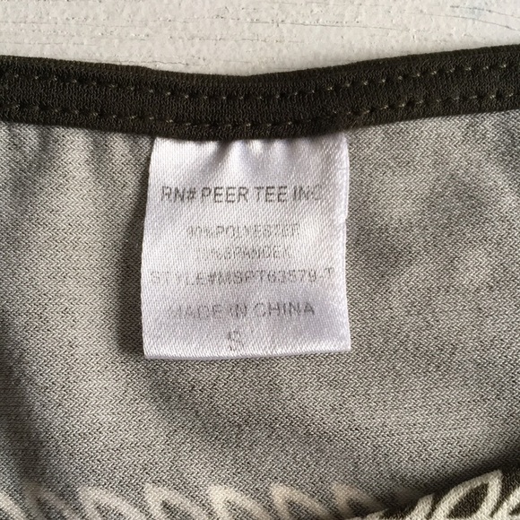 Truly Dear Ivory & Olive Green / Brown Blouse - Picture 5 of 8